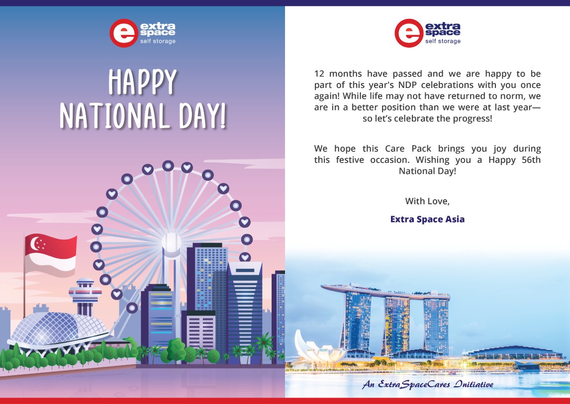 Extra Space Asia NDP 2021 Postcard