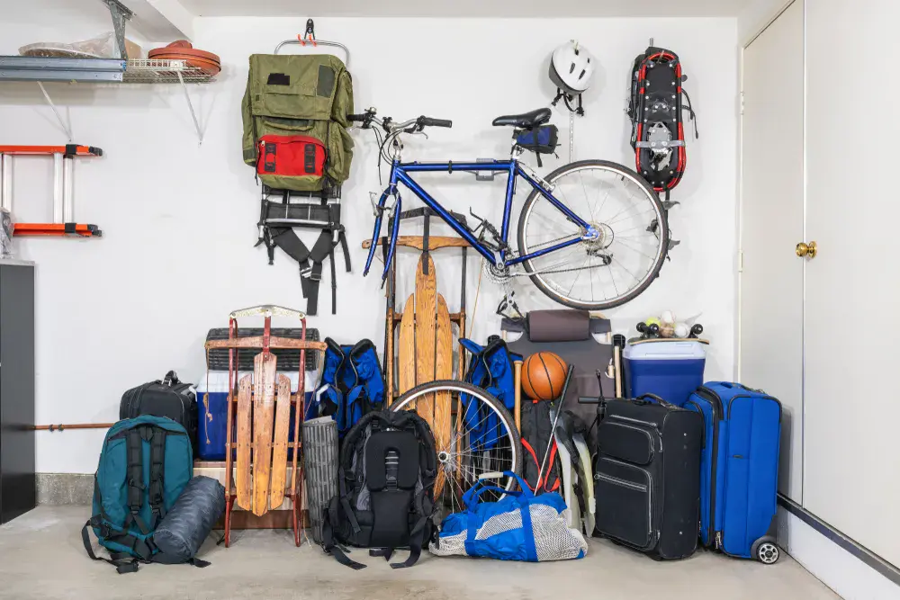 Sports & Outdoor Equipment Inside a Storage Space in Hong Kong
